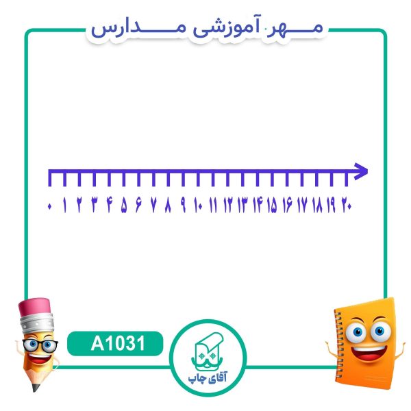 مهر آموزشی محور اعداد  - ریاضی کد A1031