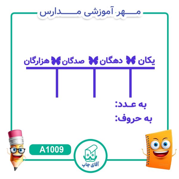 پک مهر های آموزشی کلاس چهارم دبستان  - ریاضی کد A1039 - Image 7