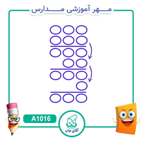 مهر آموزشی جمع و تفریق فرایندی 3 رقمی - ریاضی کد A1016