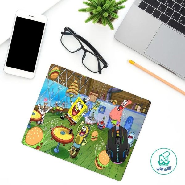 پد ماوس طرح باب اسفنجی و پاتریک کد 1002 - Image 2