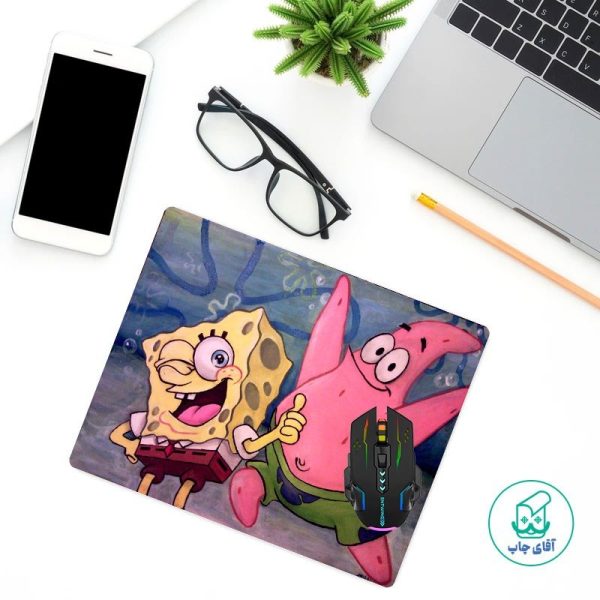 پد ماوس طرح باب اسفنجی و پاتریک  کد 1004 - Image 2